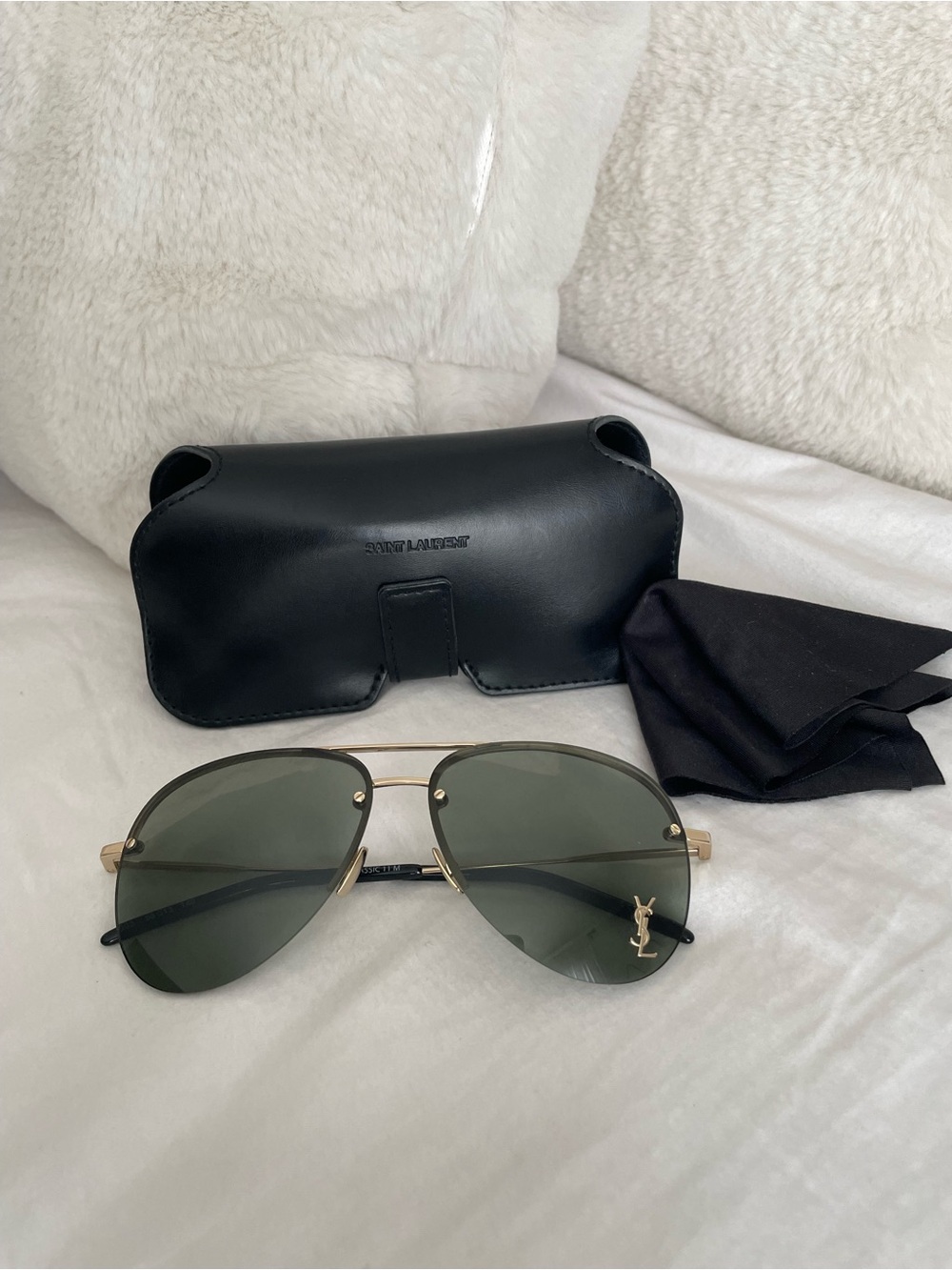 Saint Laurent Monogram 59MM Aviator Sunglasses - Picture 4 of 16